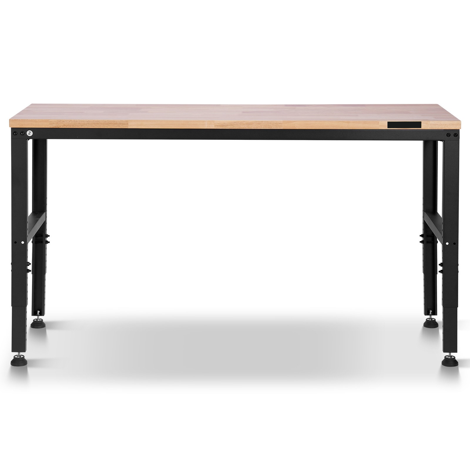 Adjustable Height Workbench With Power Outlets And Hardwood Top_voghion.com